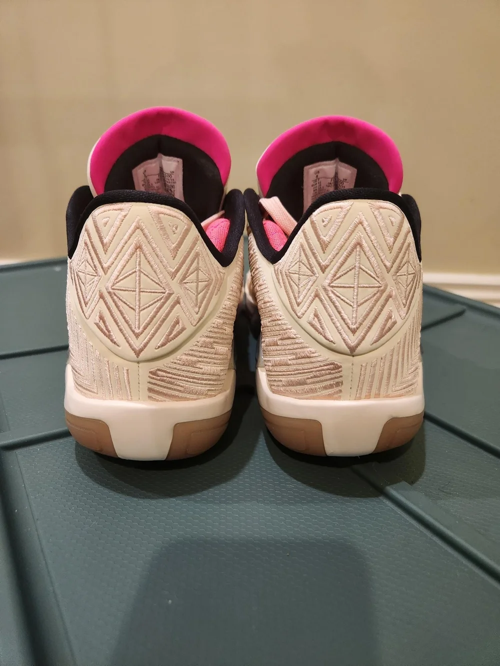 Air Jordan Pink and Cream Low-Top Sneakers